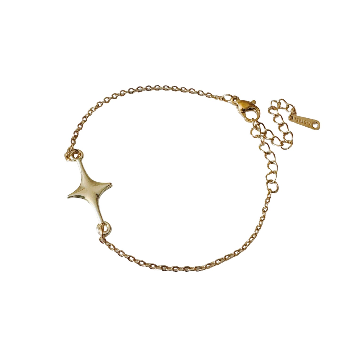 Gold Sparkle Star Bracelet