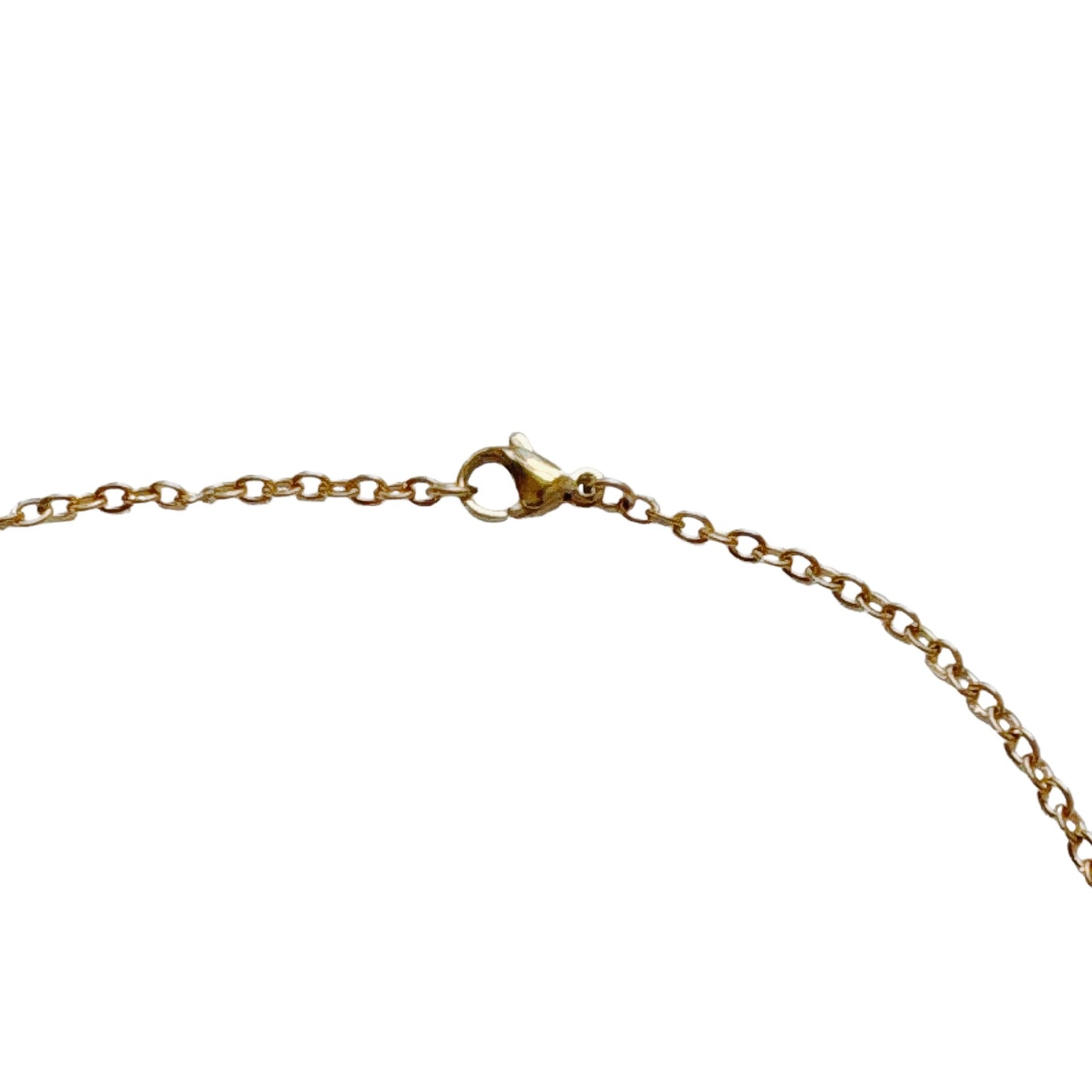 Gold Puffed Heart Necklace