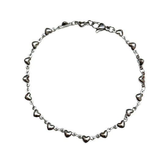 Silver Heart Bracelet