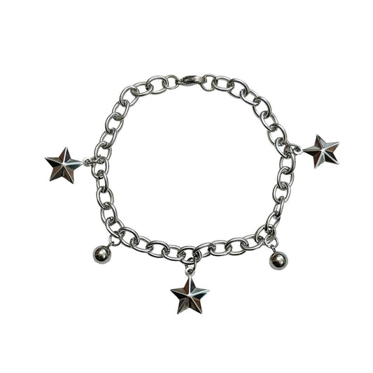 silver star charm bracelet