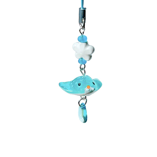 Manta Ray Phone Charm