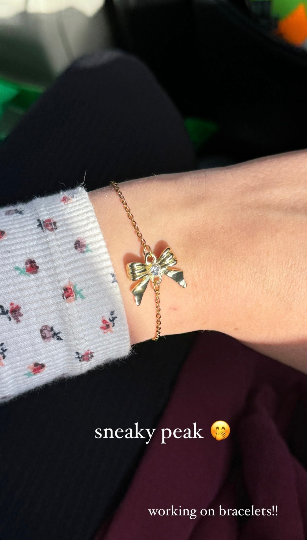 Gold Bow Bracelet