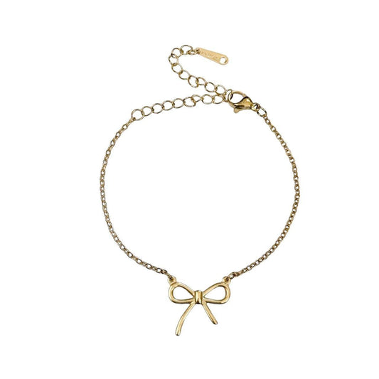 Gold Bow Bracelet ౨ৎ