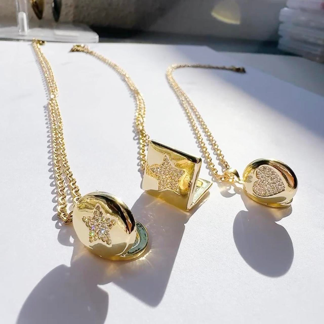 Gold Locket Necklaces