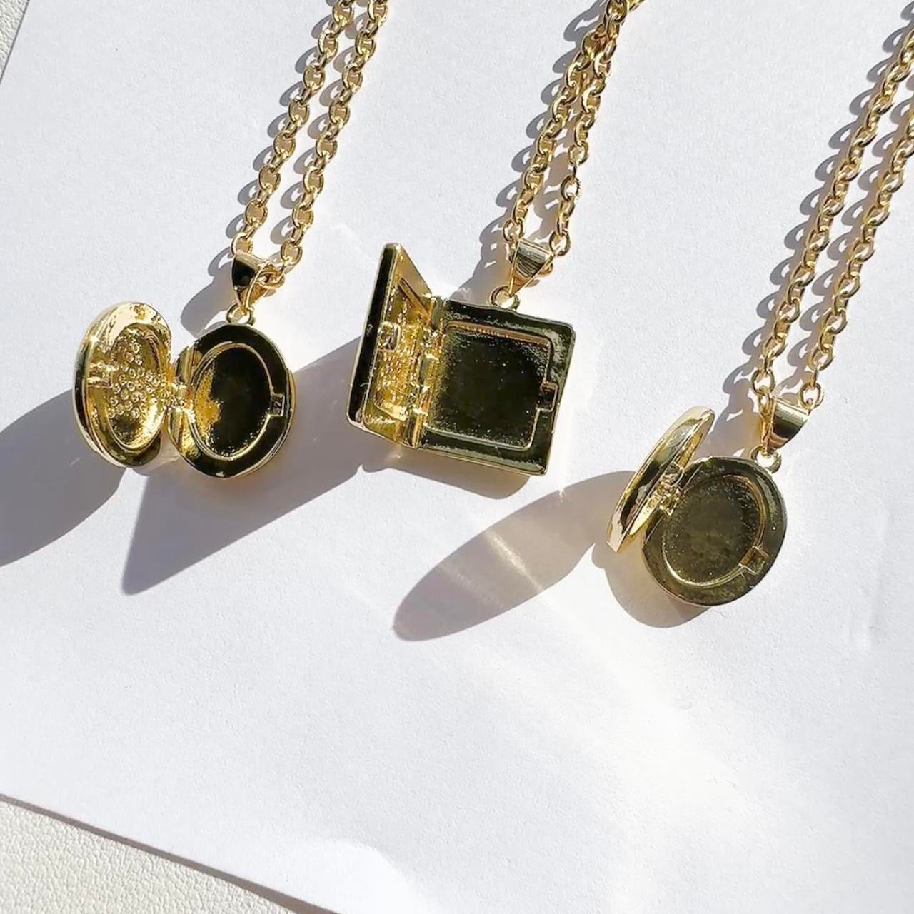 Gold Locket Necklaces