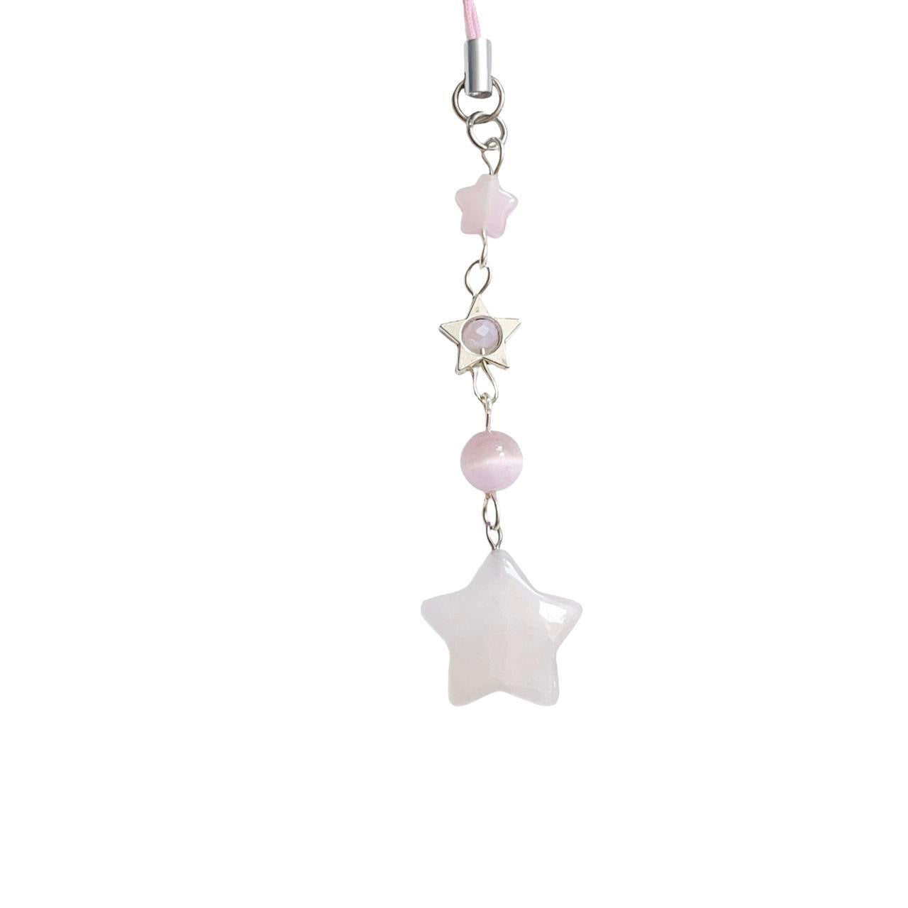 Pink Star Phone Charm