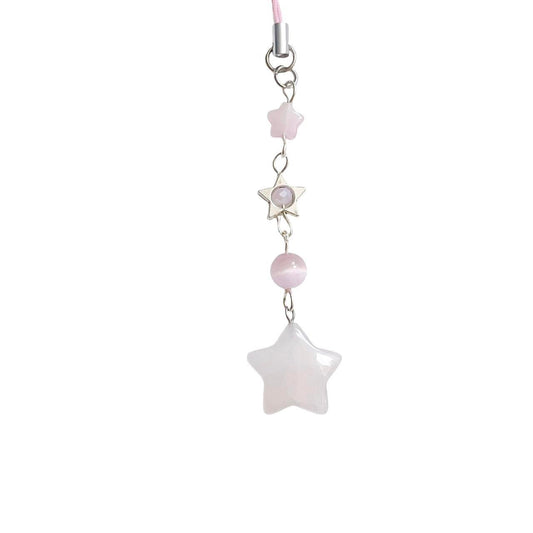 Pink Star Phone Charm