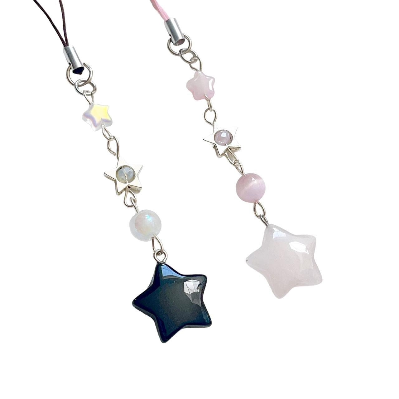 Pink Star Phone Charm