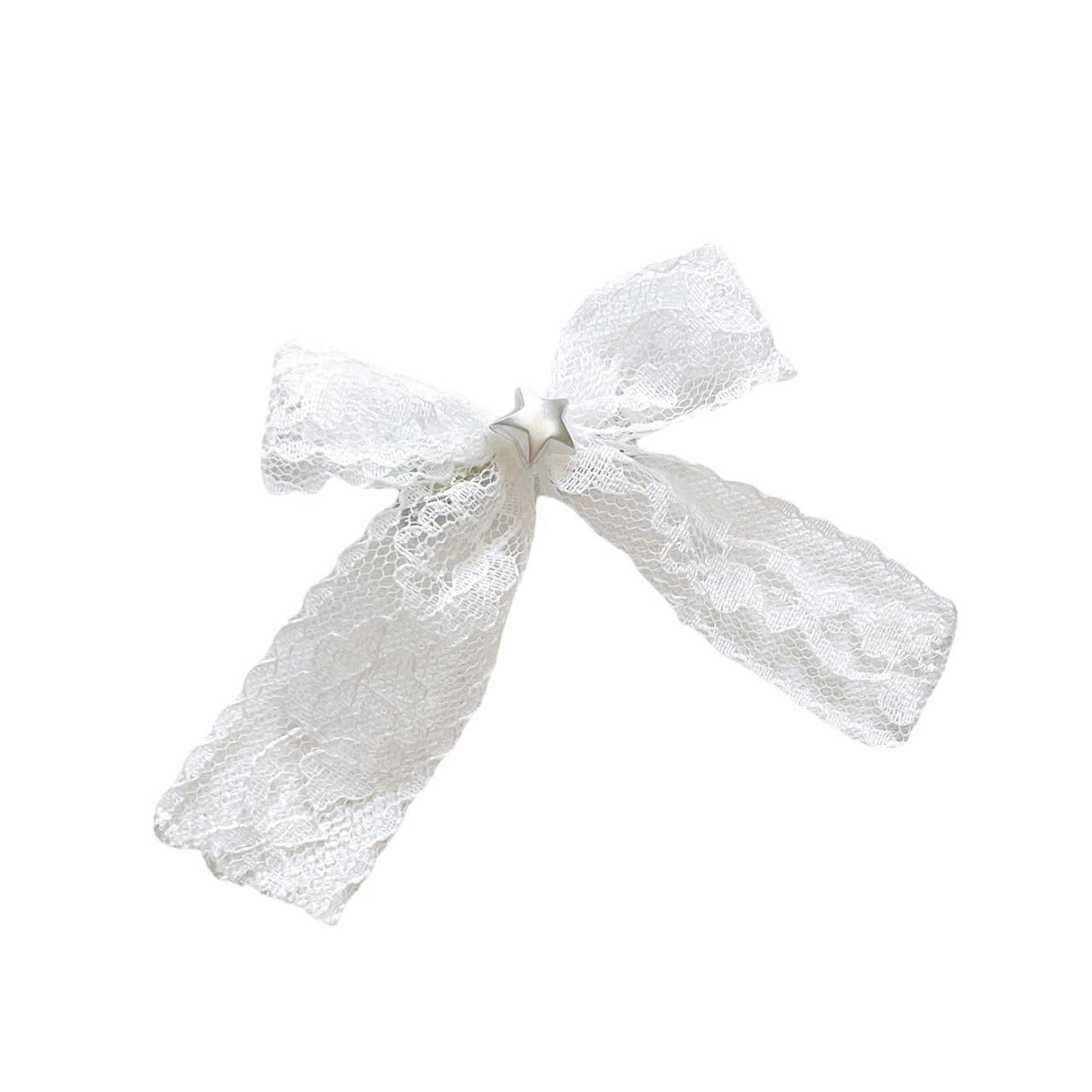 Lace Star Bow Hair Clip