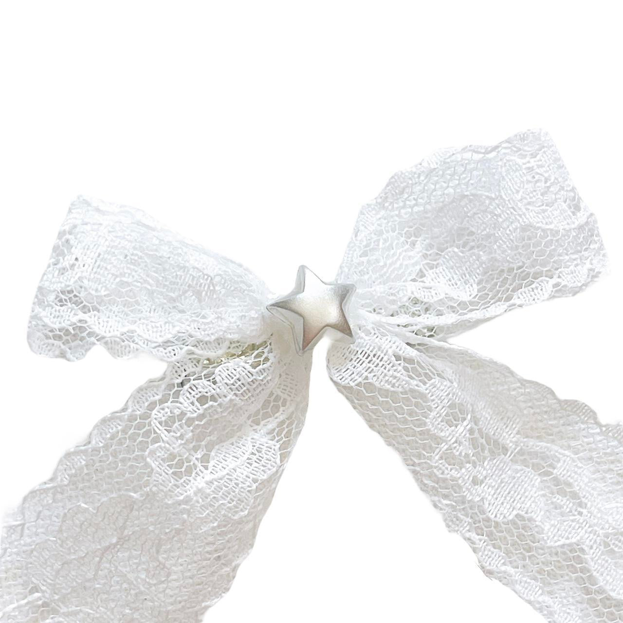 Lace Star Bow Hair Clip