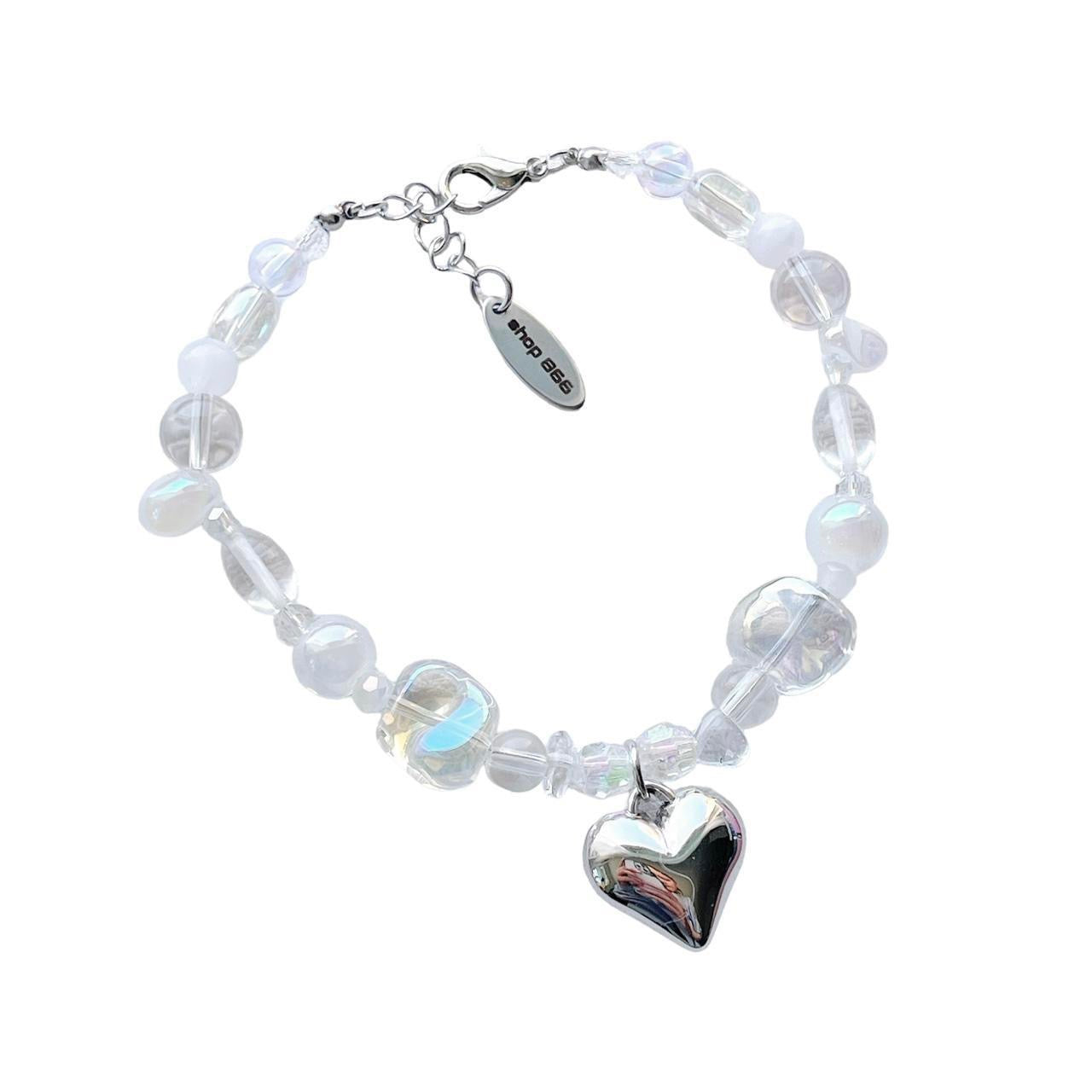 Frosted Heart Bracelet