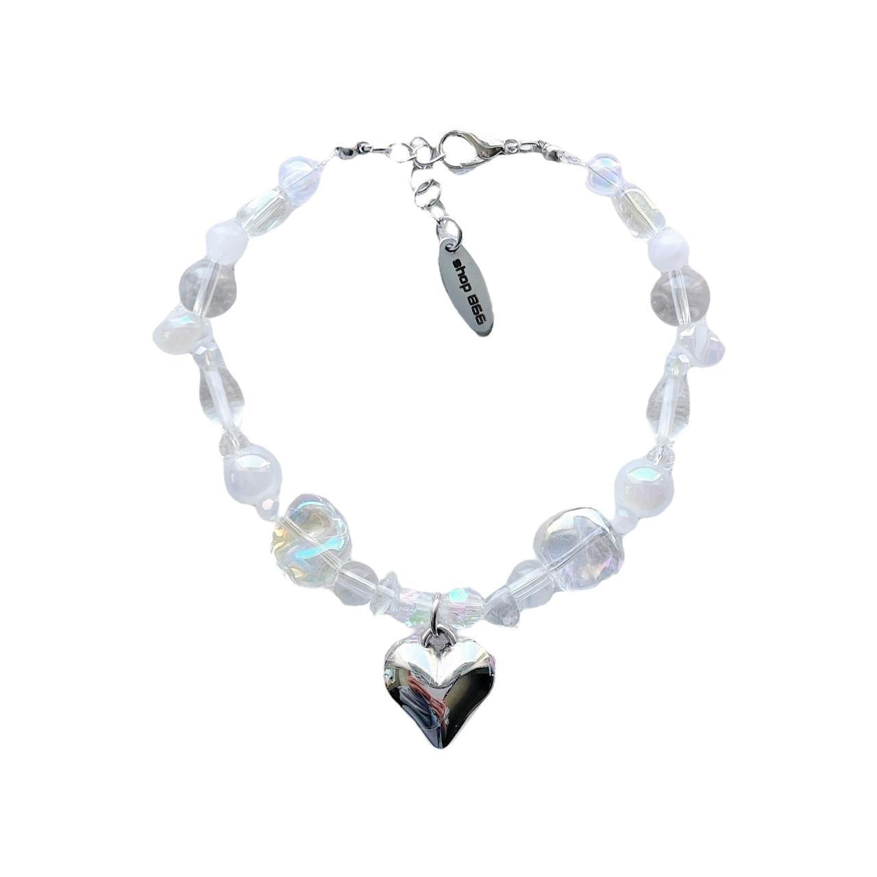 Frosted Heart Bracelet