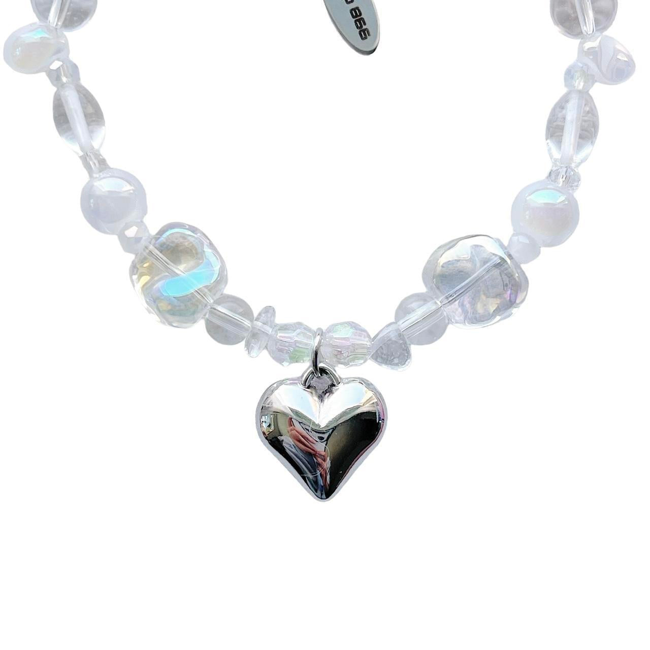 Frosted Heart Bracelet