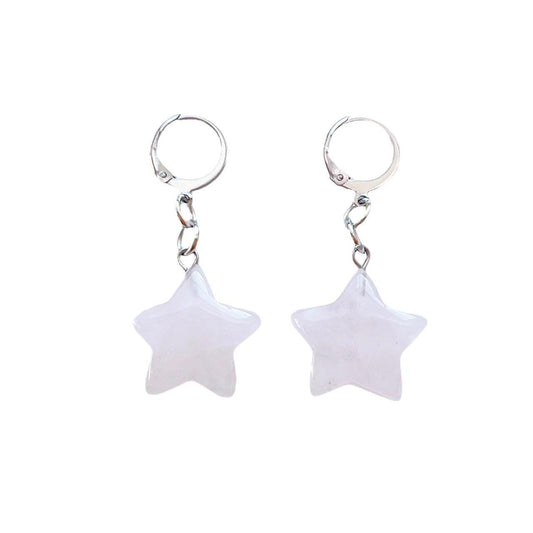 Pink Star Earrings