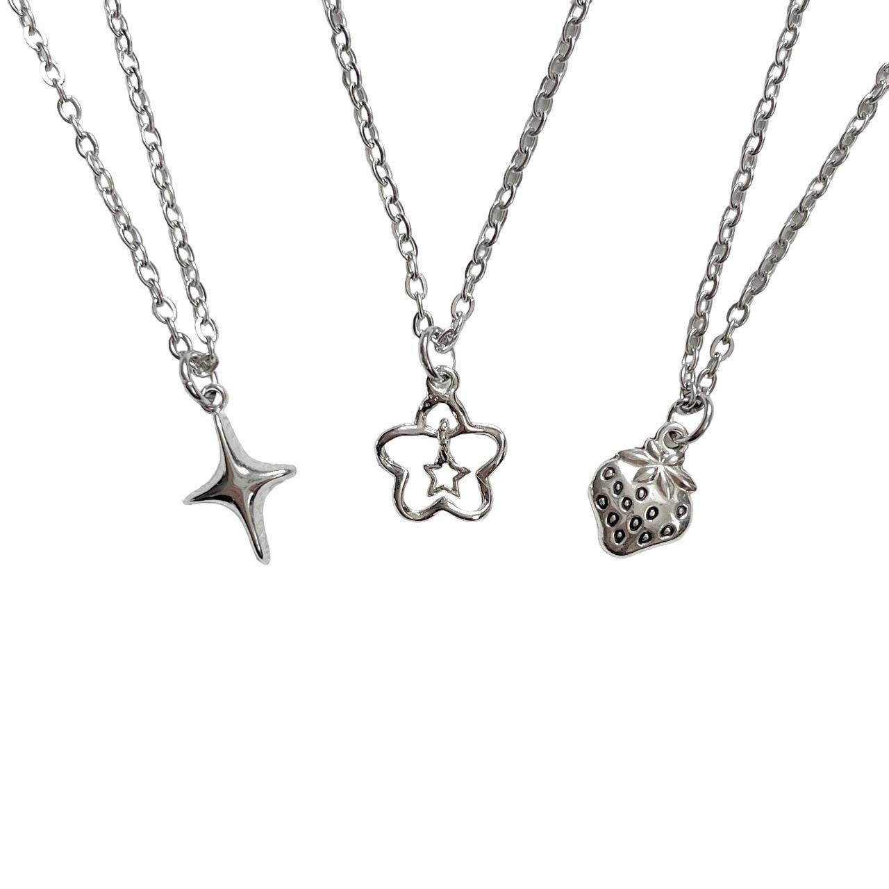 Silver Sparkle Star Necklace