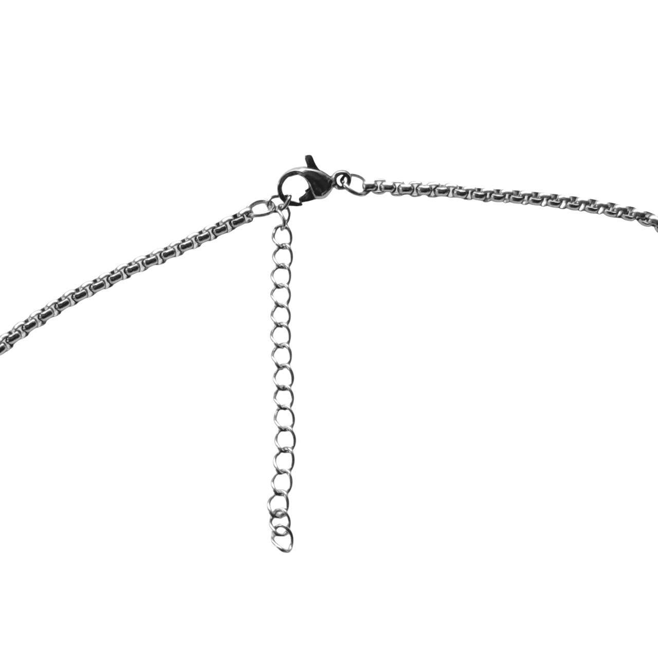 silver flower necklace