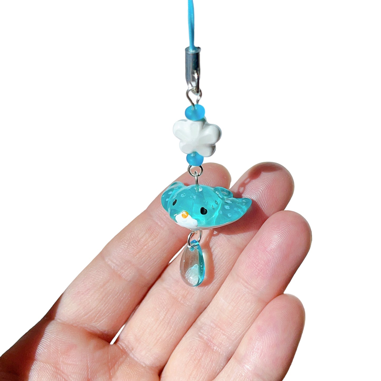 Manta Ray Phone Charm