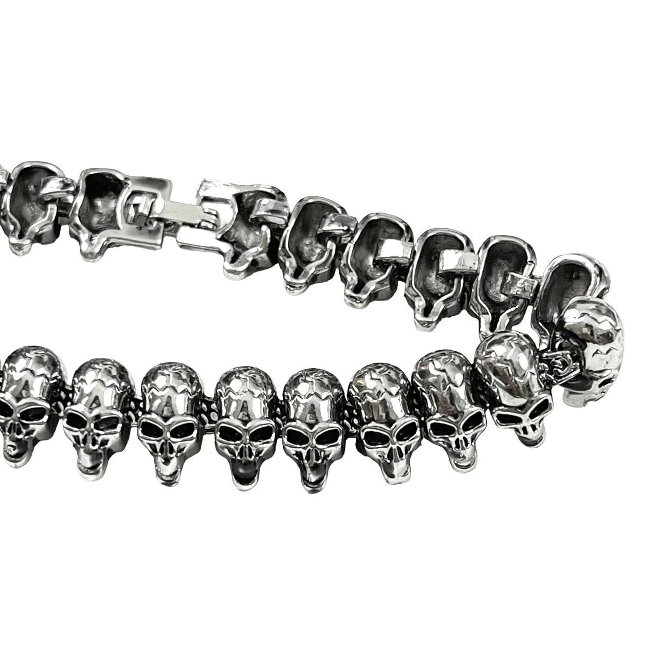 Silver Skulls Bracelet