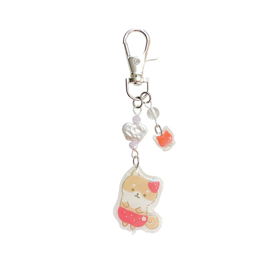 Strawberry Cat Keychain