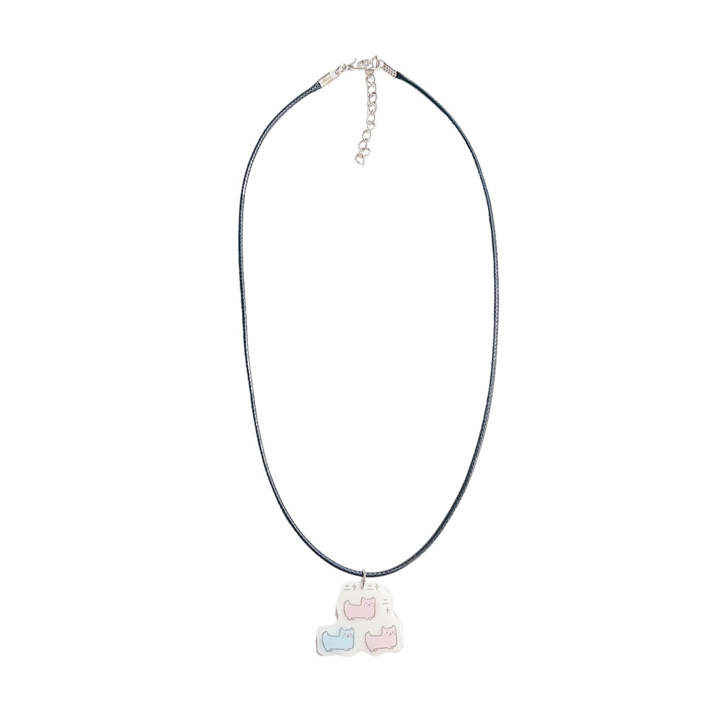 Triple Cats Corded Necklace