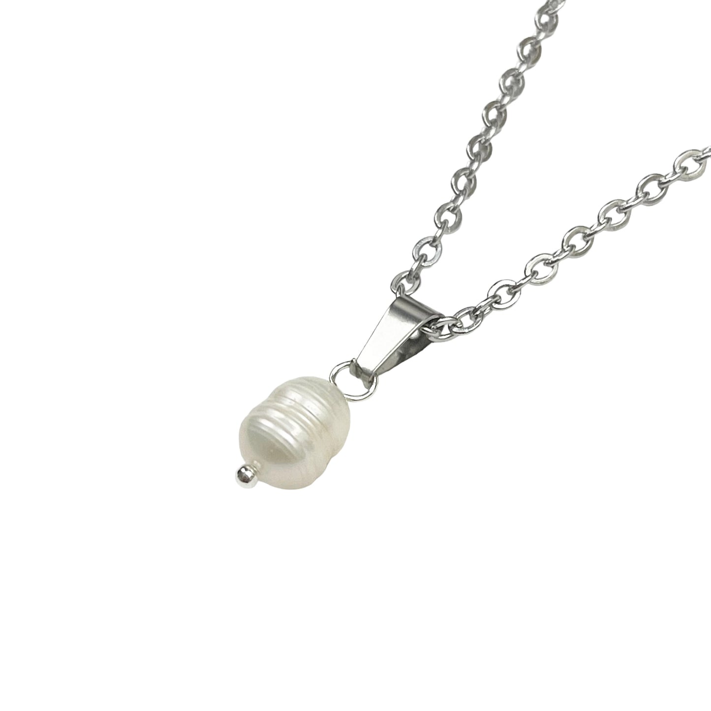 Silver Freshwater Pearl Necklace