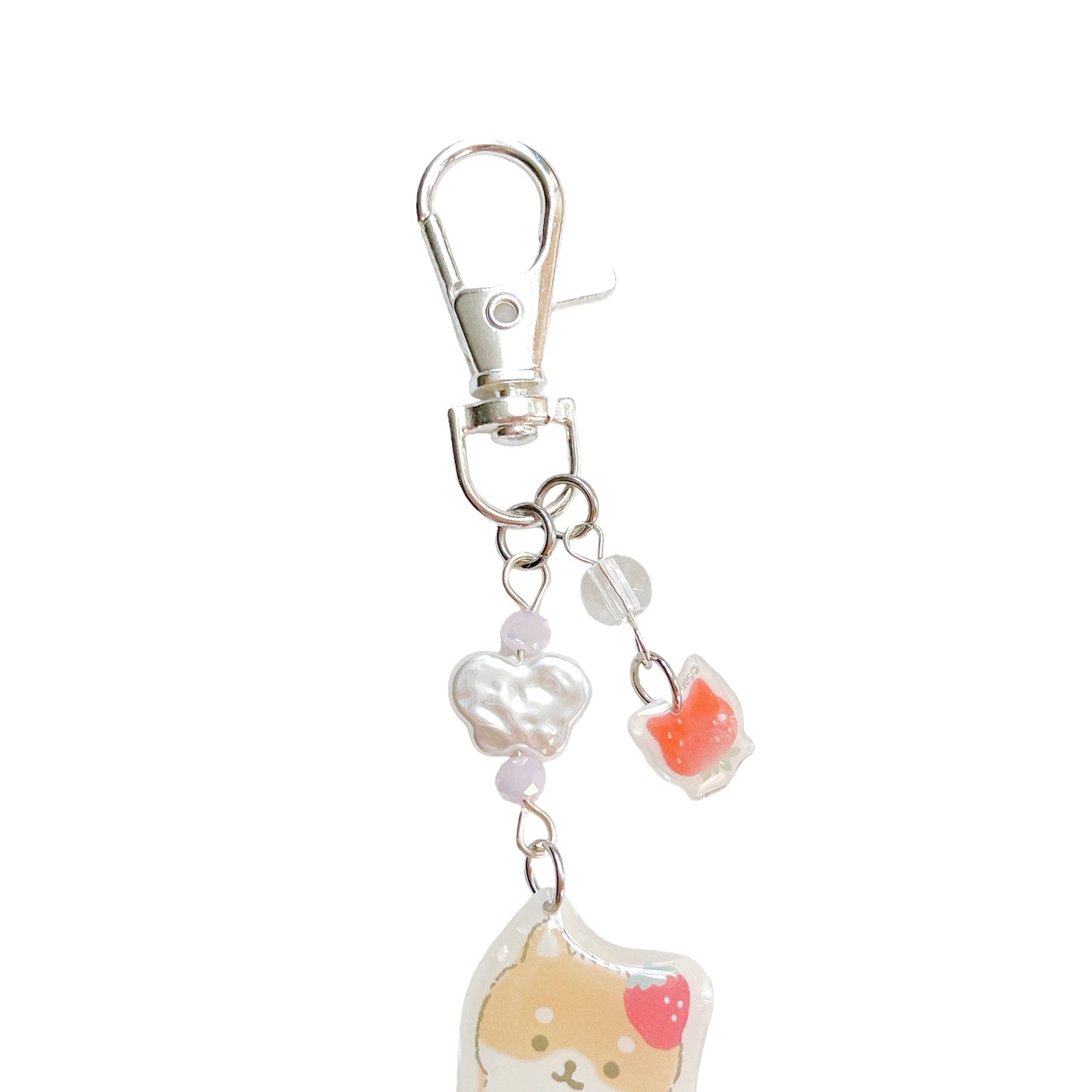 Strawberry Cat Keychain