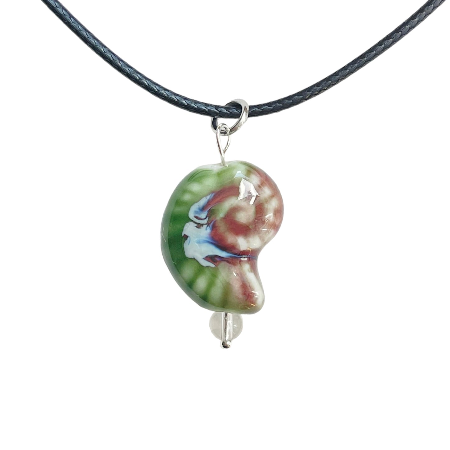 Ceramic Snail Shell Necklace