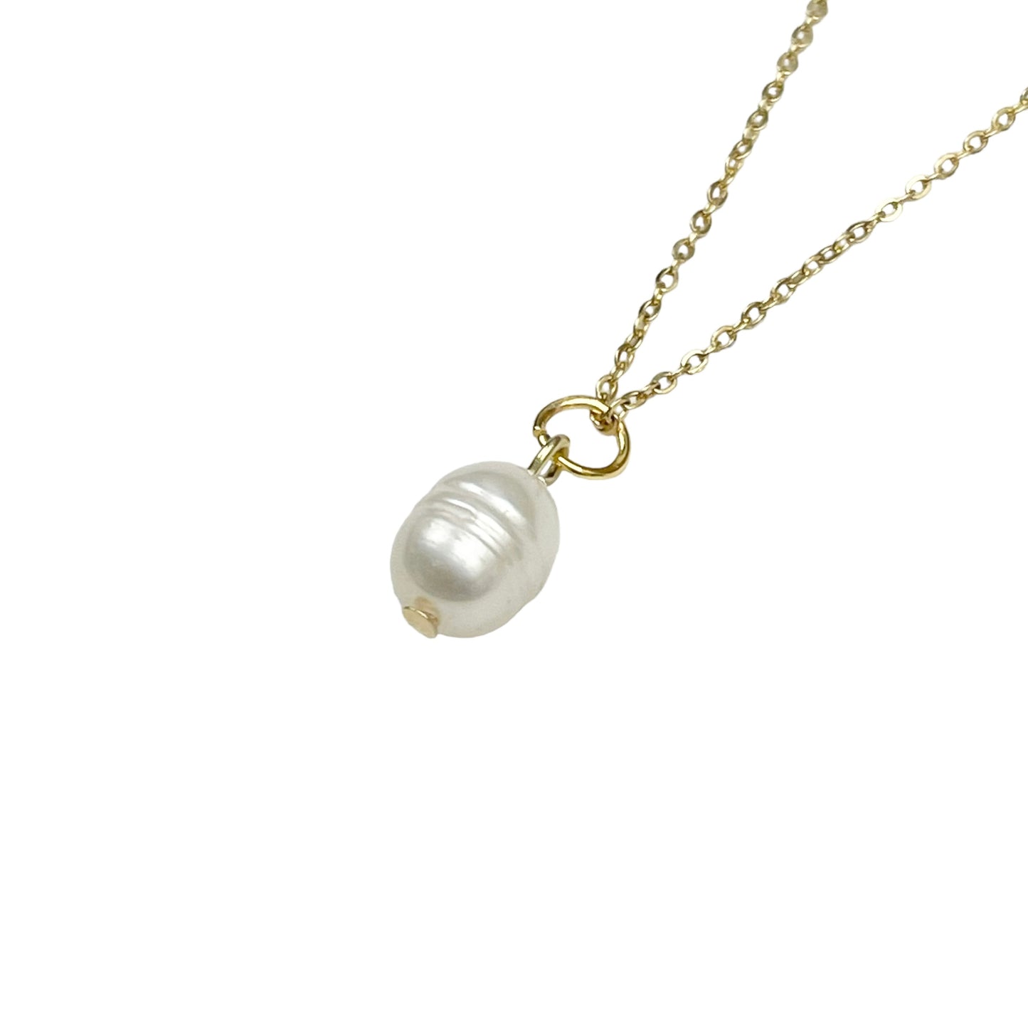 Gold Freshwater Pearl Necklace