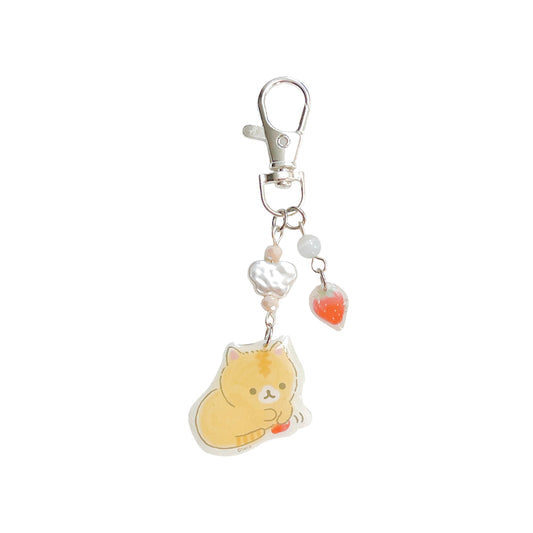 Orange Cat Keychain