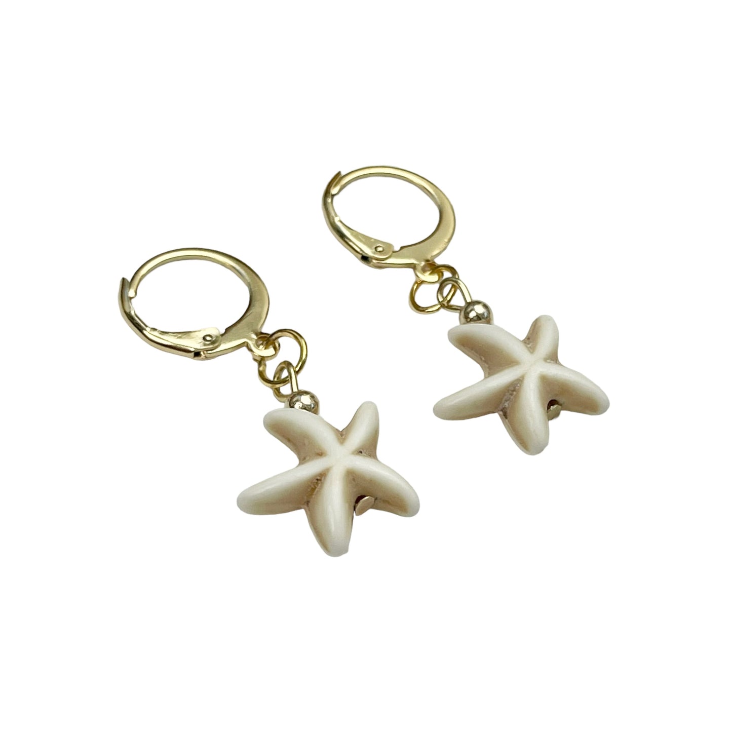 Gold Starfish Earrings