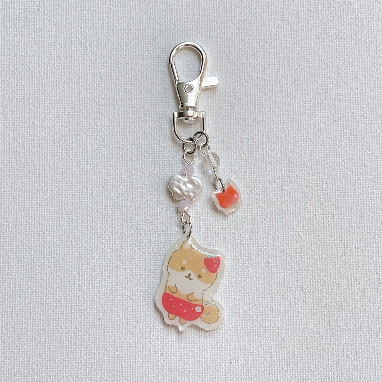 Strawberry Cat Keychain