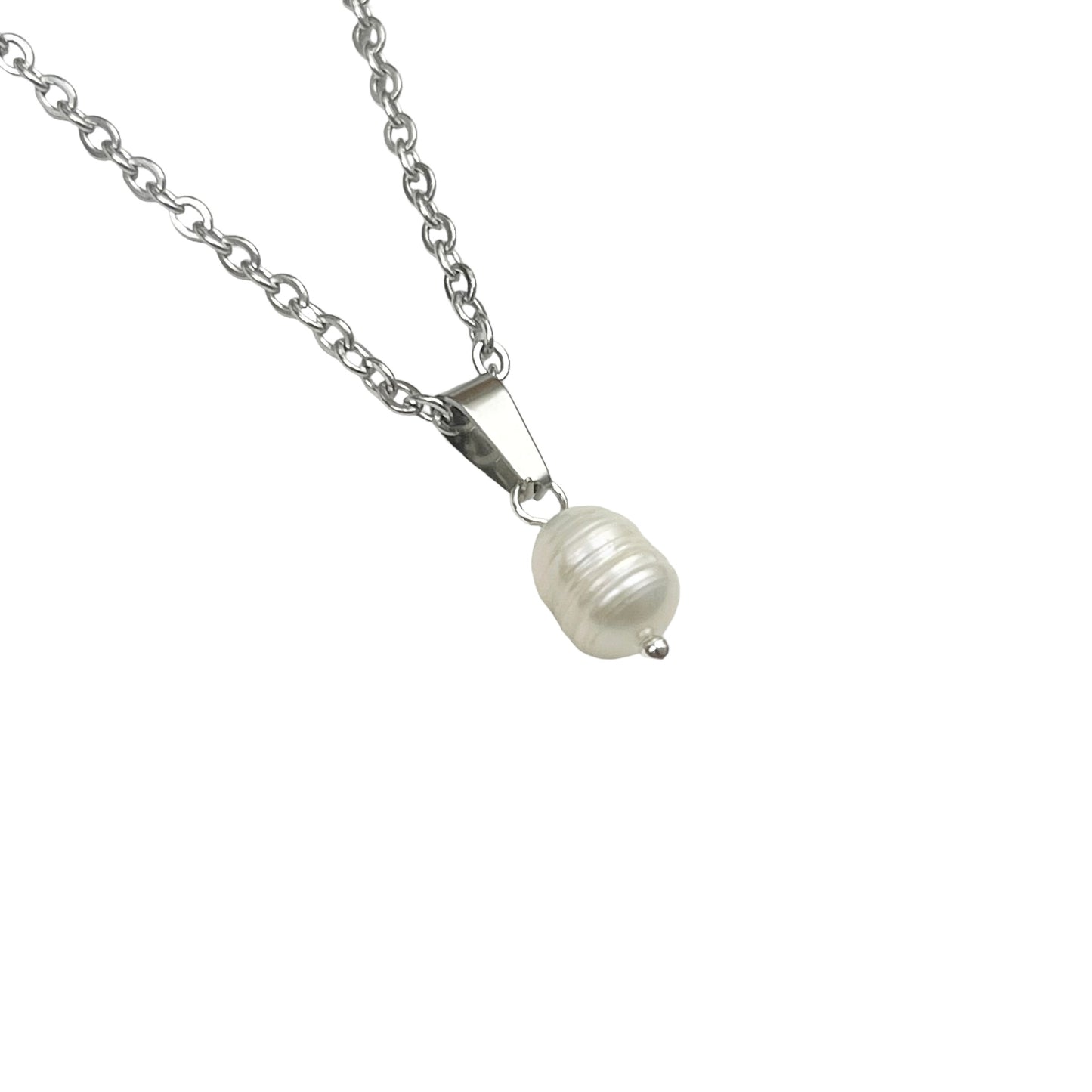 Silver Freshwater Pearl Necklace