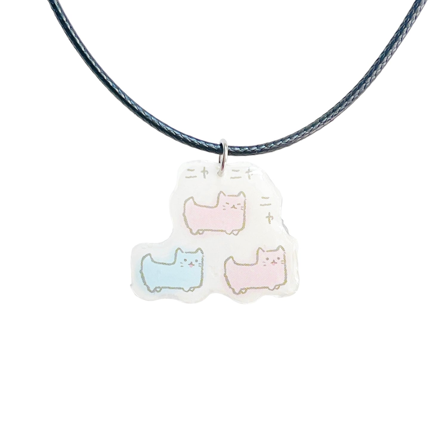 Triple Cats Corded Necklace