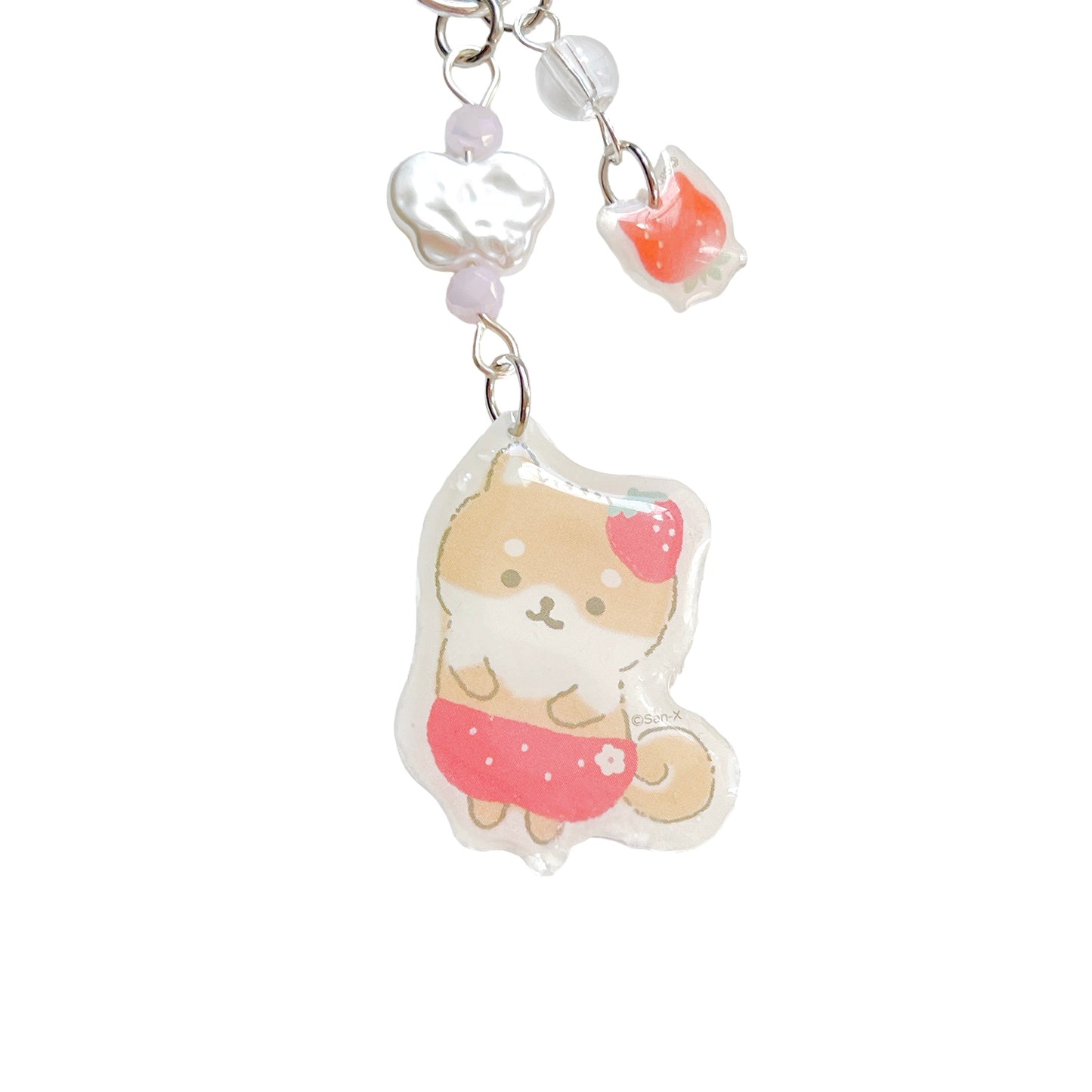 Strawberry Cat Keychain