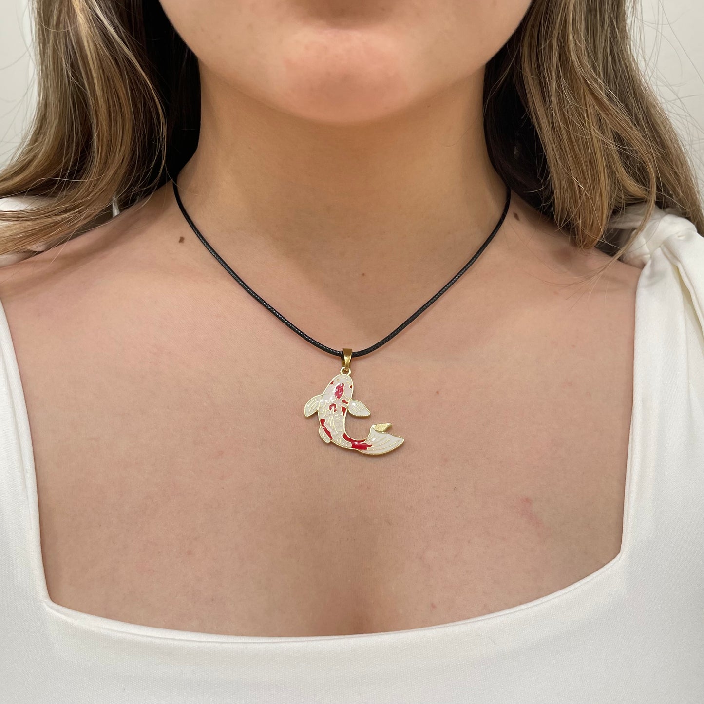 Red Koi Fish Necklace