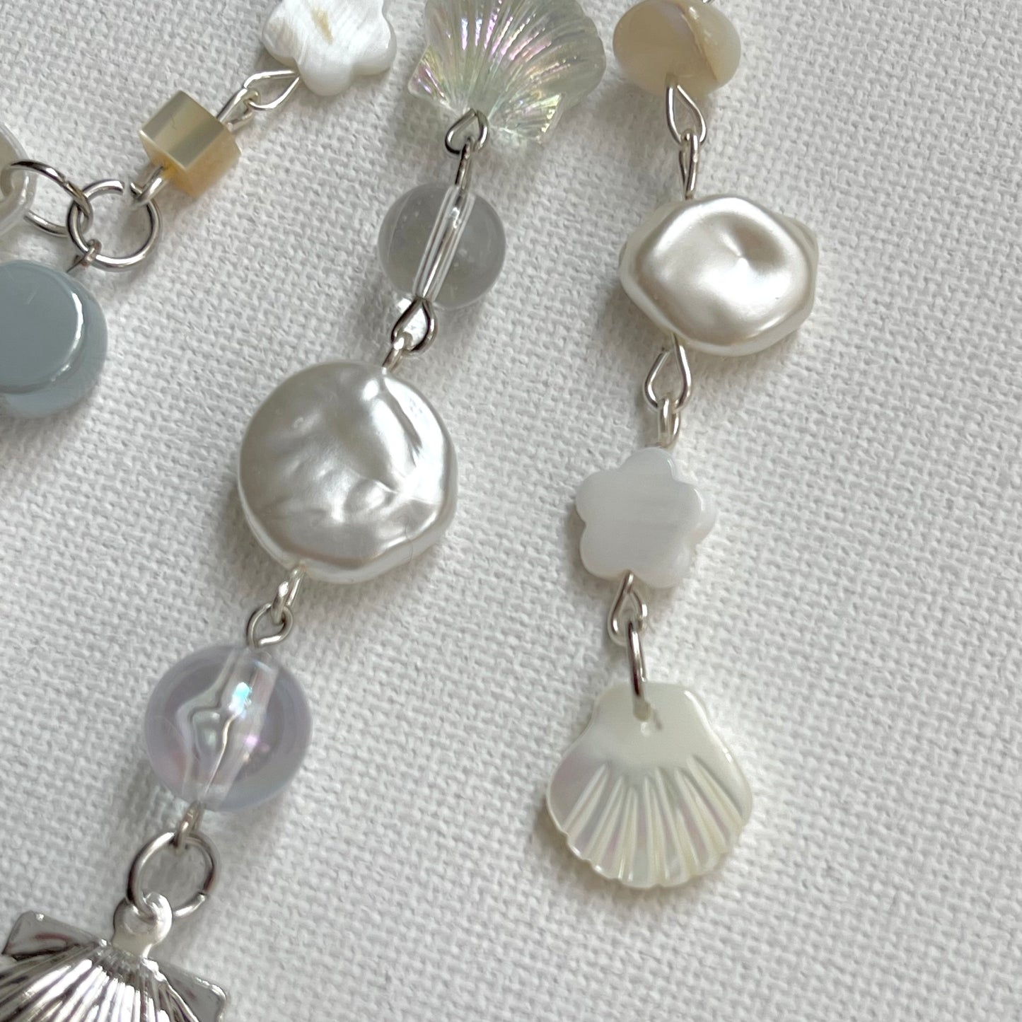 Seashell Locket Keychain