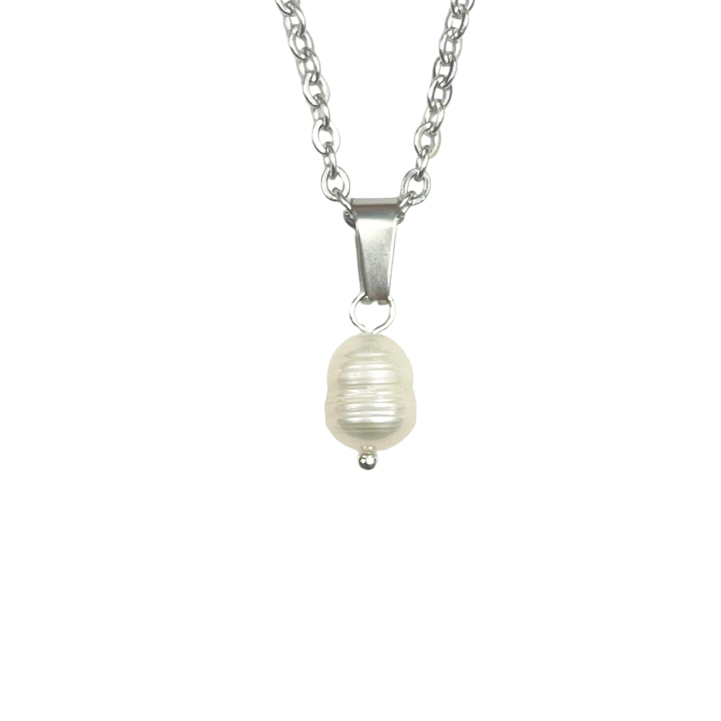 Silver Freshwater Pearl Necklace