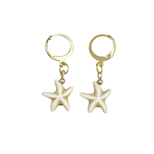 Gold Starfish Earrings