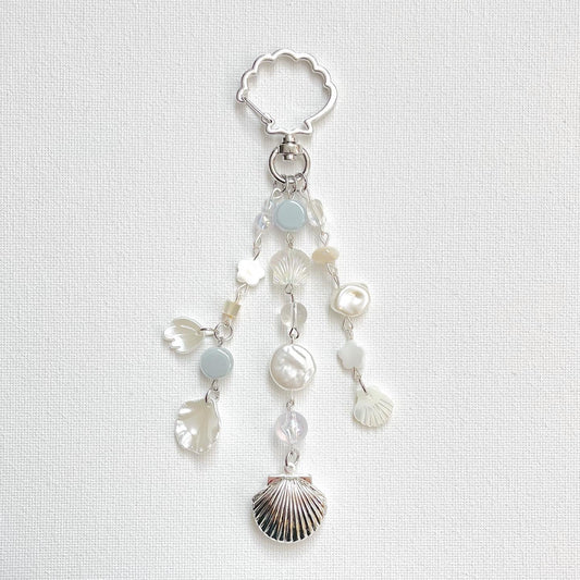 Seashell Locket Keychain