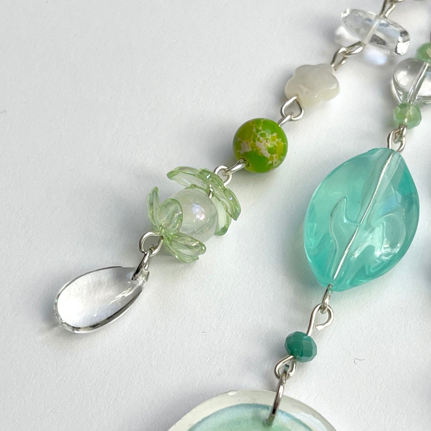 Green Jellyfish Keychain