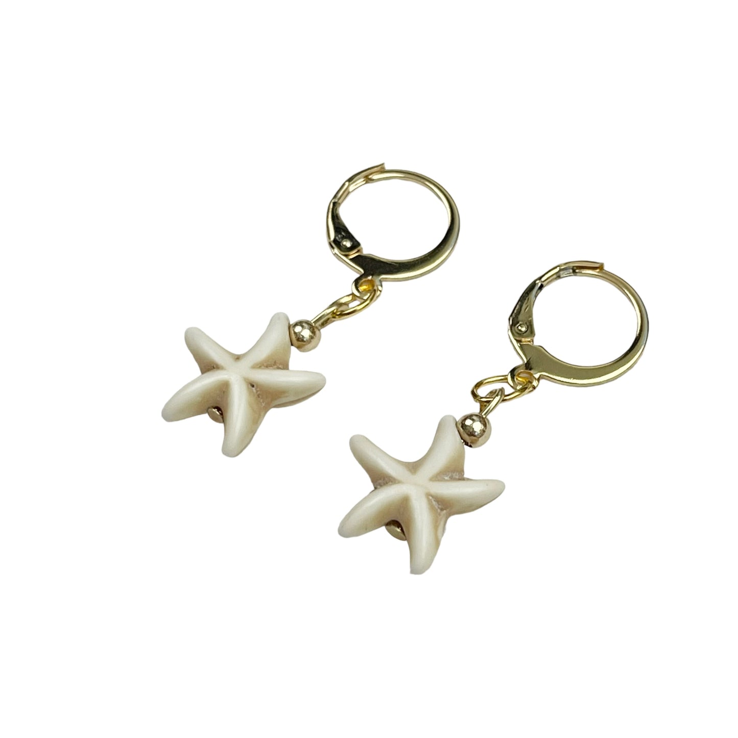 Gold Starfish Earrings