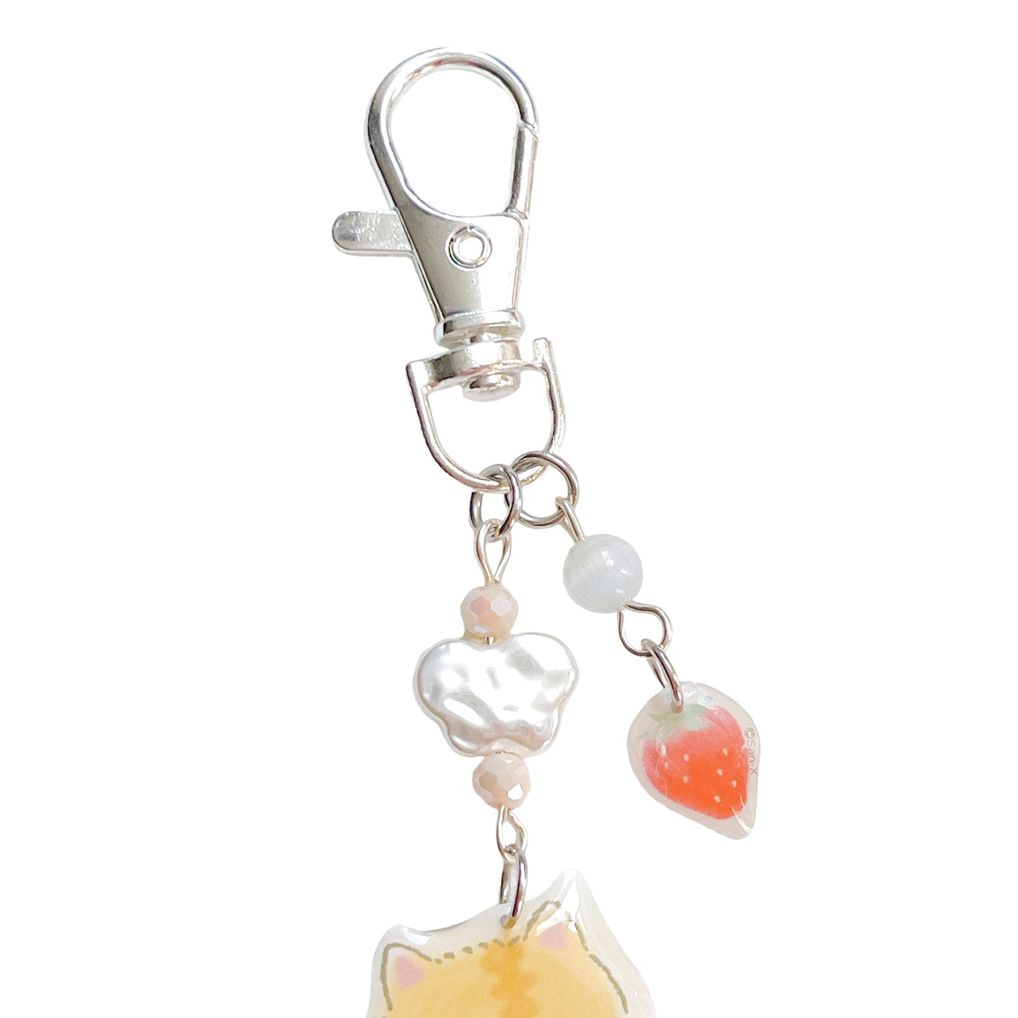 Orange Cat Keychain