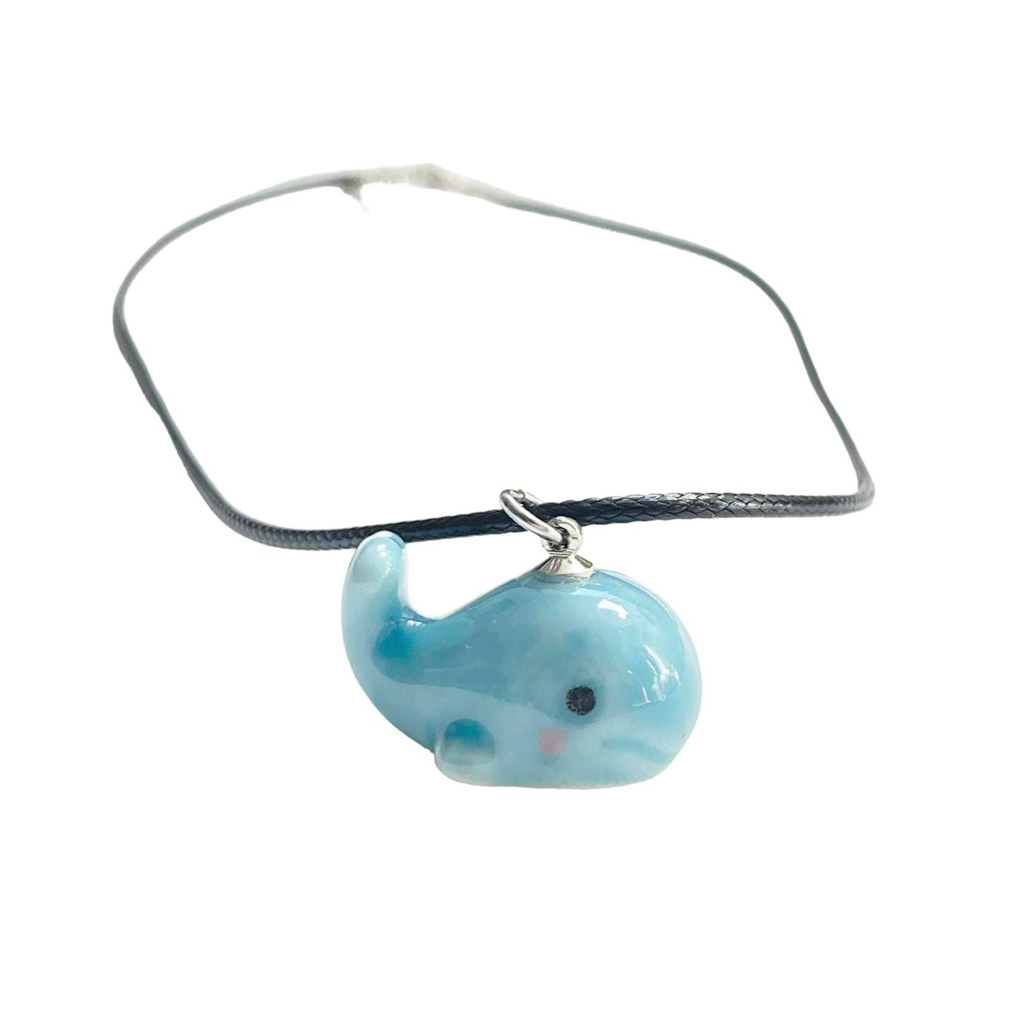 Ceramic Blue Whale Necklace