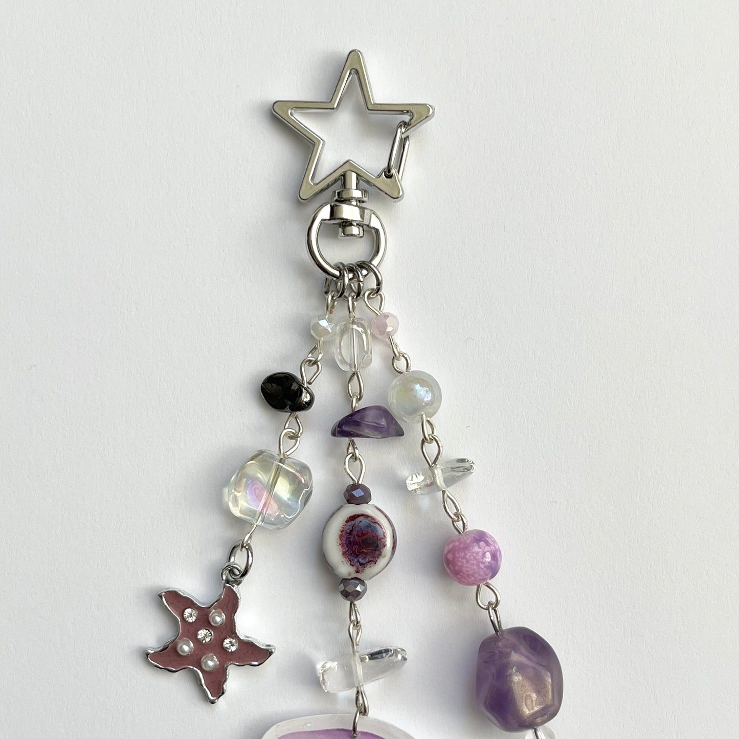 Purple Stingray Keychain