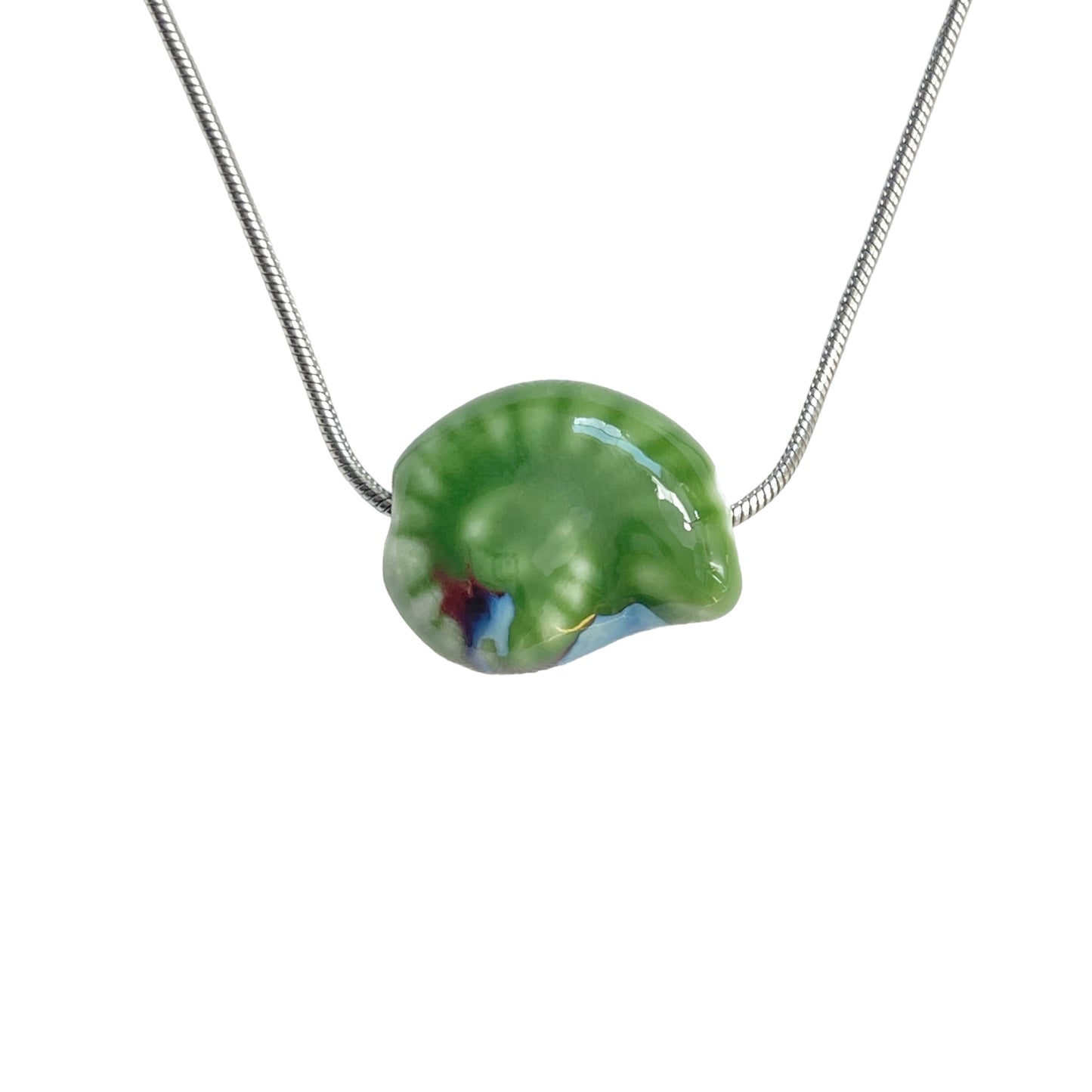 Ceramic Snail Shell Necklace