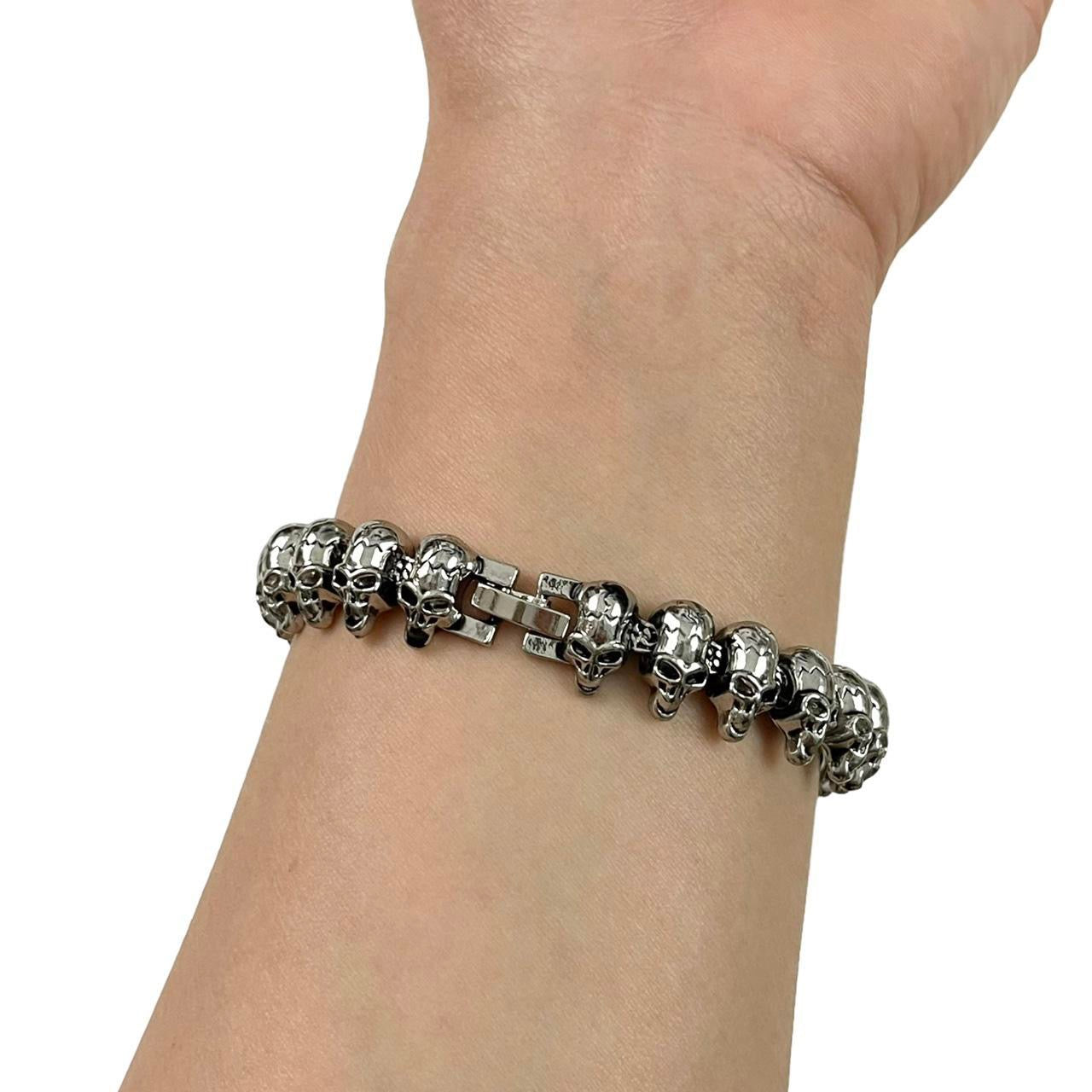 Silver Skulls Bracelet