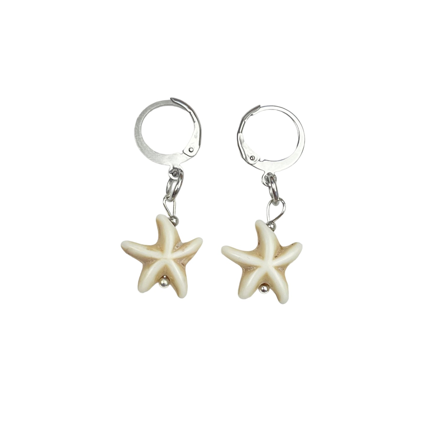 Silver Starfish Earrings