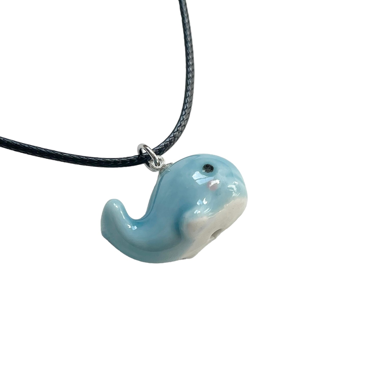 Ceramic Blue Whale Necklace