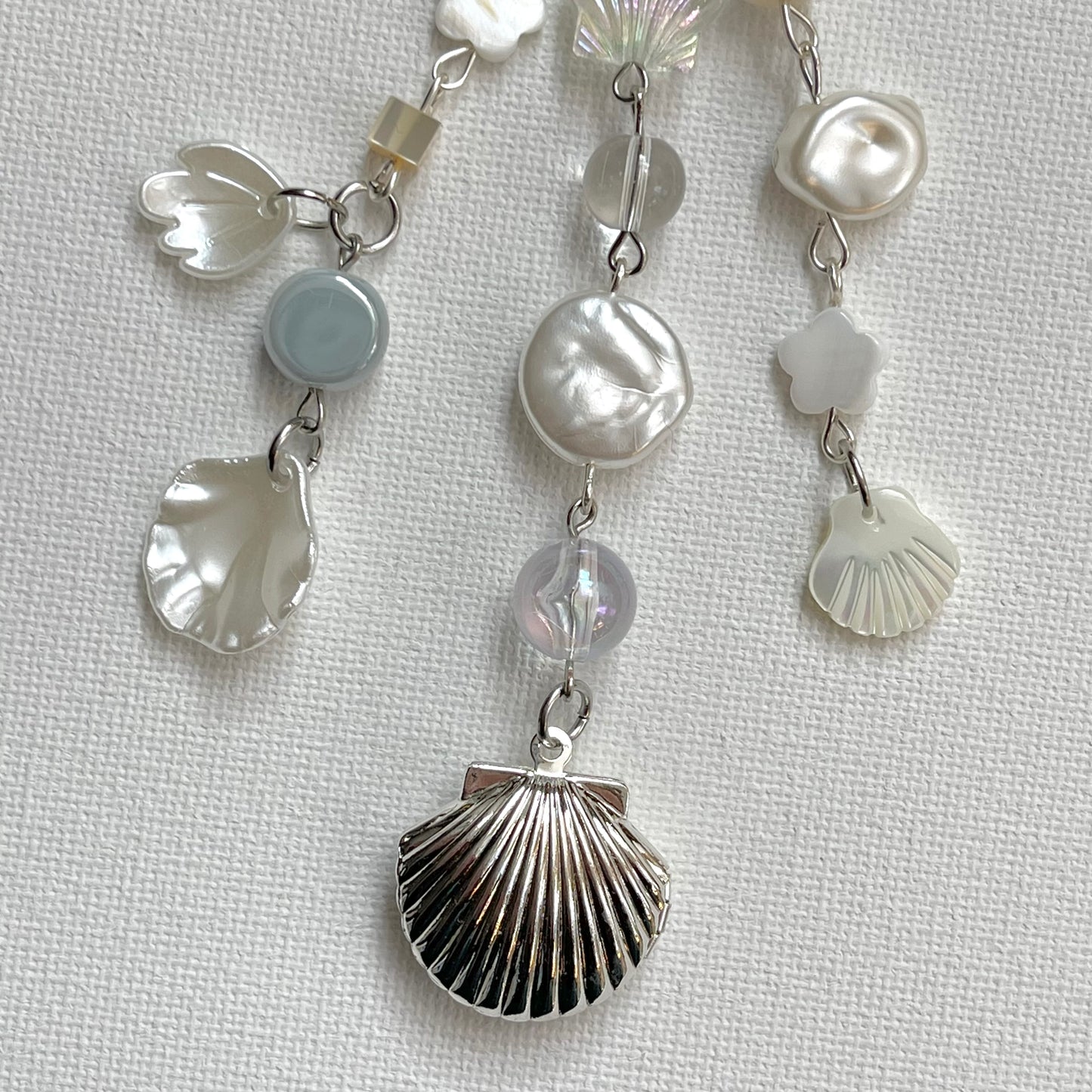 Seashell Locket Keychain