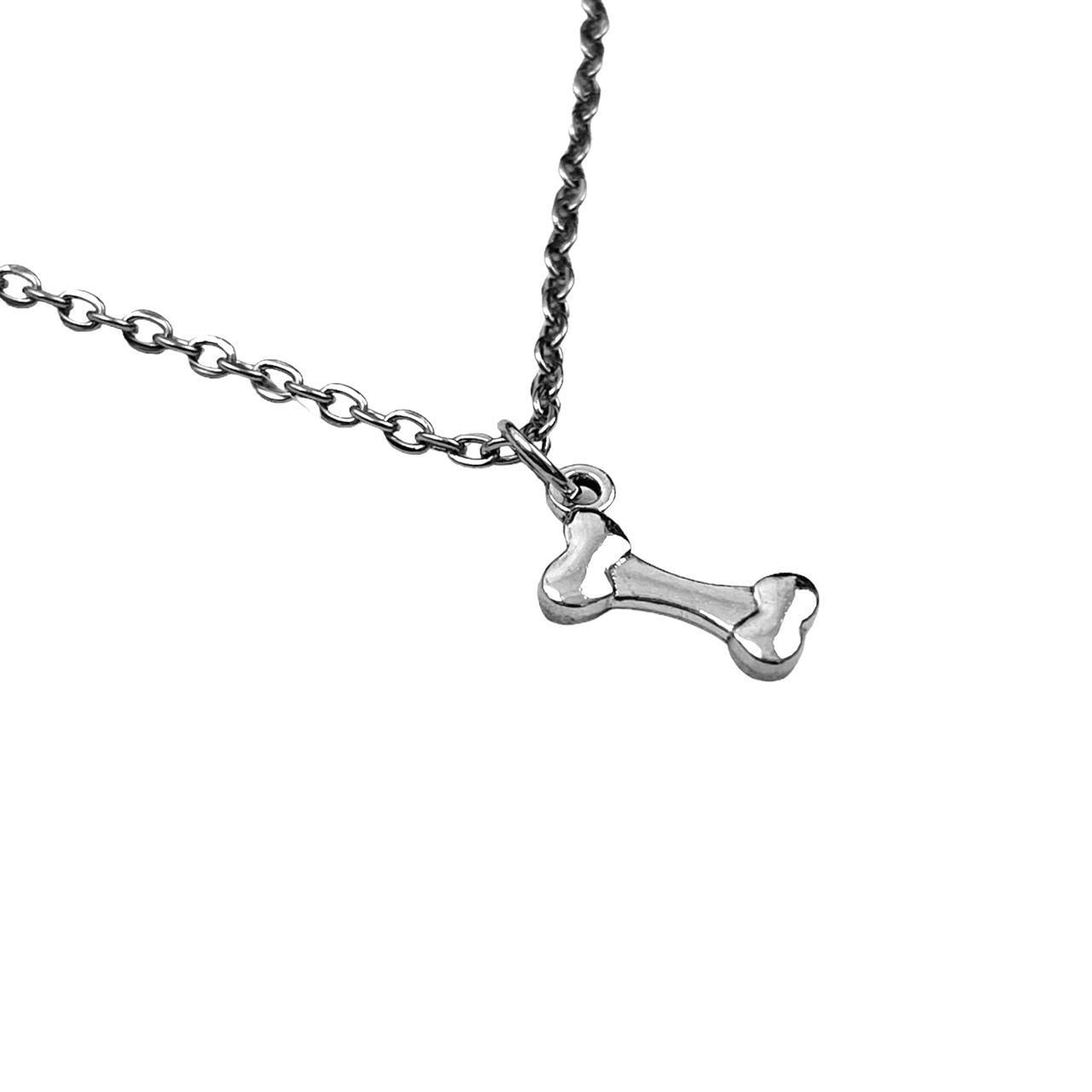 Silver Dainty Bone Necklace